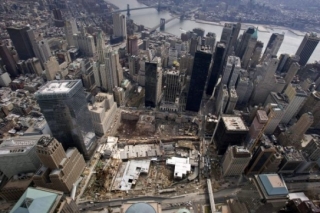 Letecký pohled na Ground Zero.
